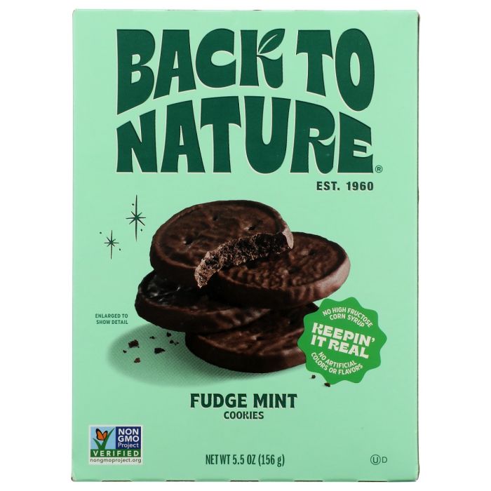 BACK TO NATURE: Fudge Mint Cookies, 5.5 oz