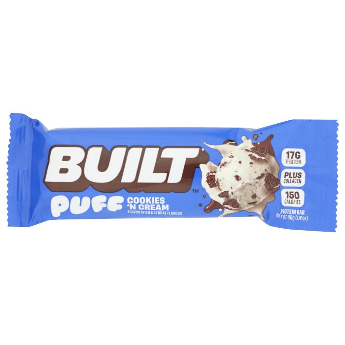 BUILT BAR: Cookies N Cream Puff, 1.41 oz