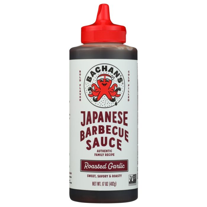 BACHANS: Roasted Garlic Japanese Bbq Sauce, 17 oz