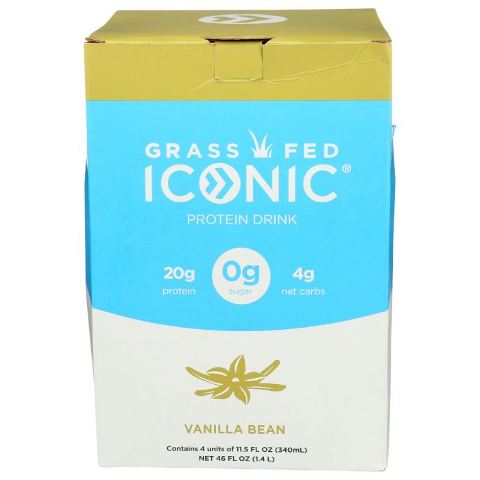 ICONIC: Protein Drink Vanilla Bean 4Pack, 46 fo