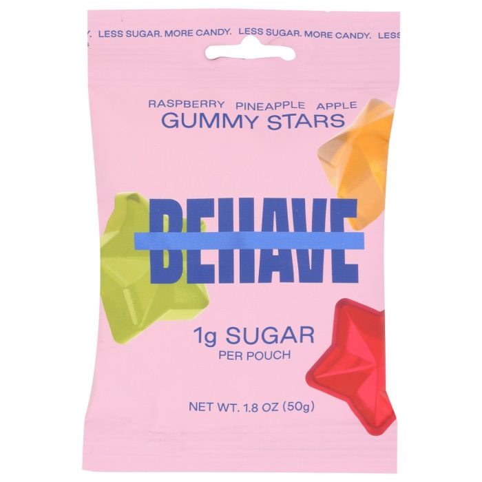 BEHAVE FOODS: Raspberry Pineapple Apple Gummy Bears, 1.8 oz