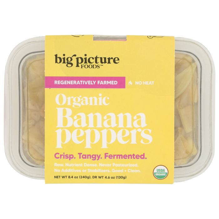 BIG PICTURE FOODS: Organic Banana Peppers Rings, 9.5 oz