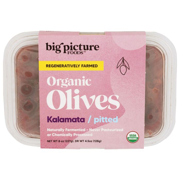 BIG PICTURE FOODS: Organic Kalamata Pitted Olives, 8 oz