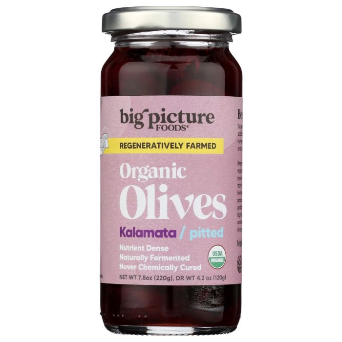 BIG PICTURE FOODS: Organic Kalamata Pitted Olives, 7.8 oz
