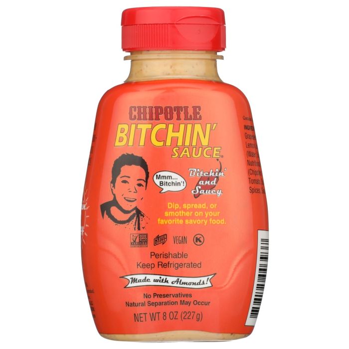 BITCHIN SAUCE: Chipotle Sauce Squeeze, 8 oz