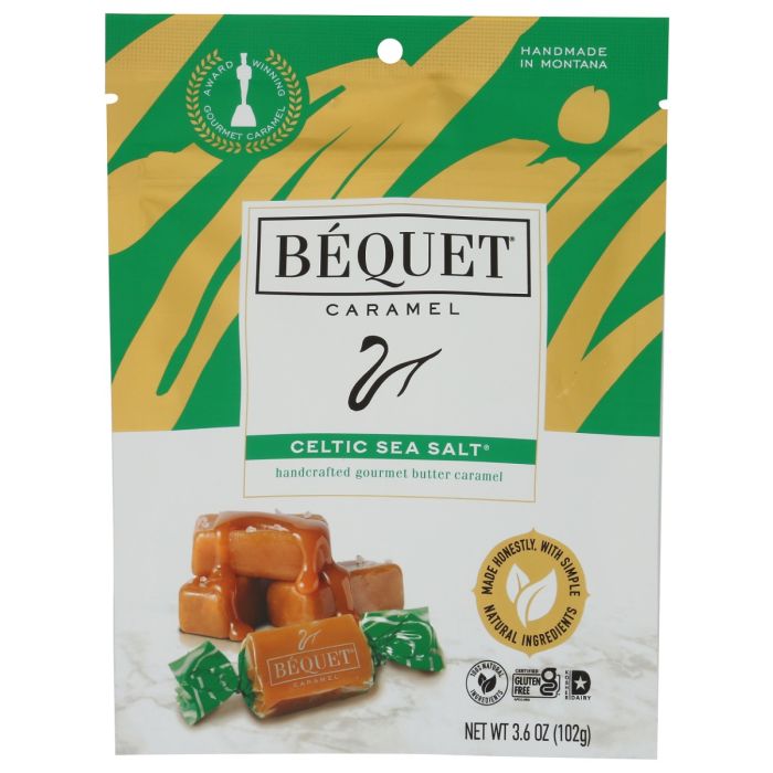 BEQUET: Celtic Sea Salt Caramel Pouch, 3.6 oz
