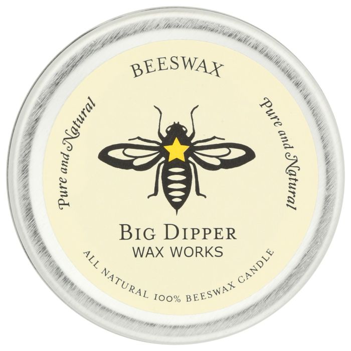 BIG DIPPER WAX WORKS: Pure Beeswax Candle Tin, 1.7 oz