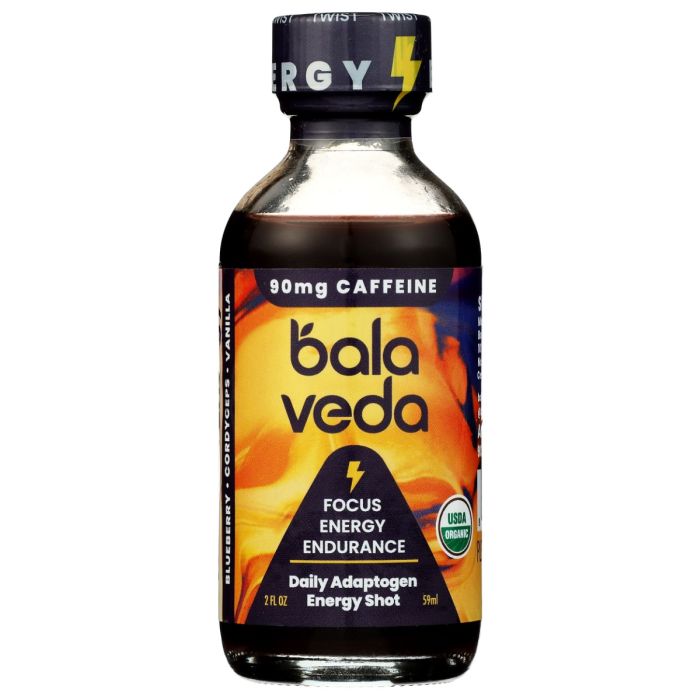 BALAVEDA: Vanilla Blueberry Energy Shot, 2 fo