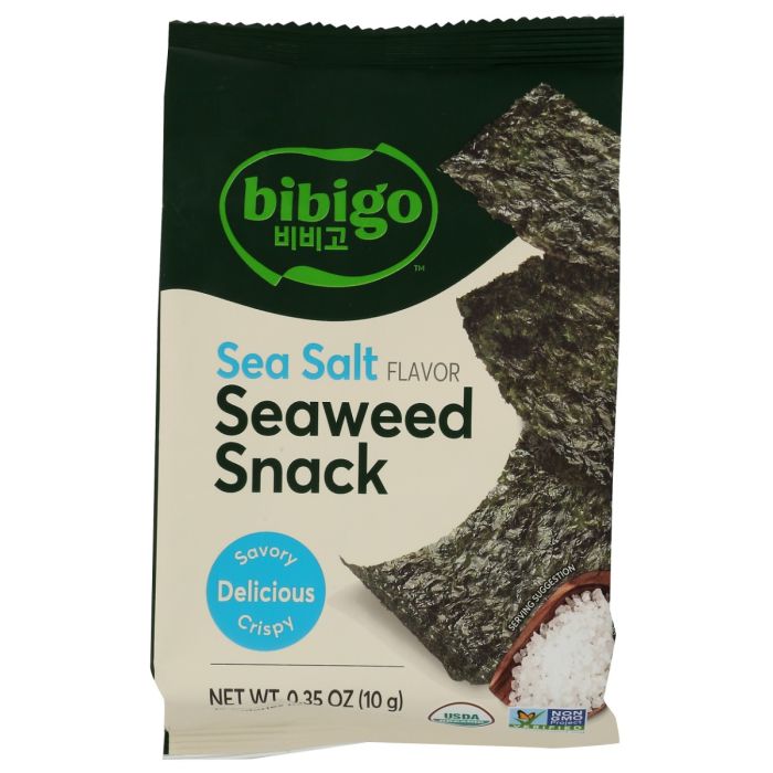 BIBIGO: Sea Salt Seaweed Snack, 0.35 oz