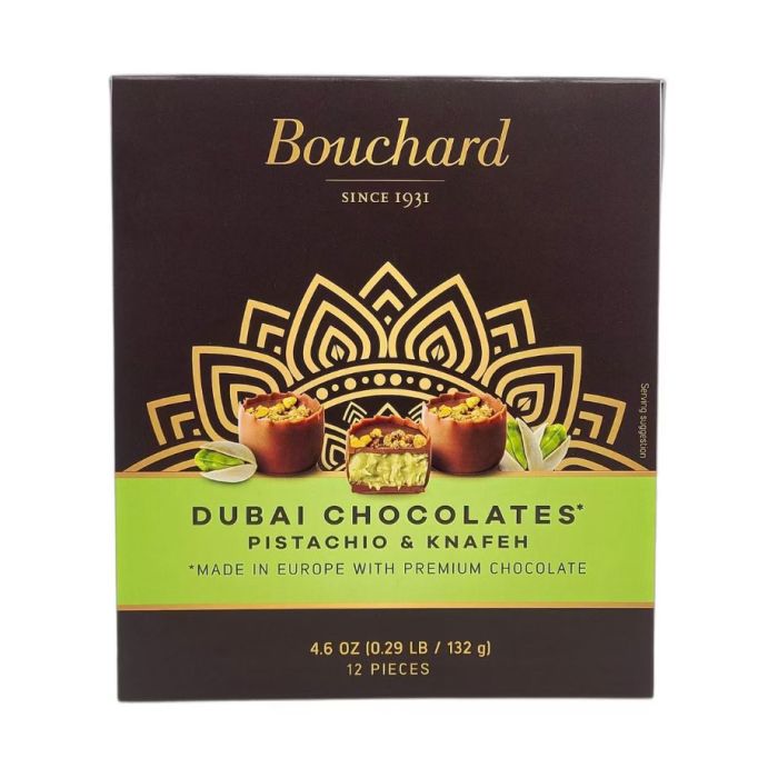 BOUCHARD: Dubai Chocolate Pistachio and Knapeh Cups, 4.66 oz