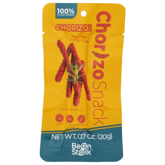 BEANSTALK BRANDS: Plant Based Chorizo Stick Snack, 0.7 oz