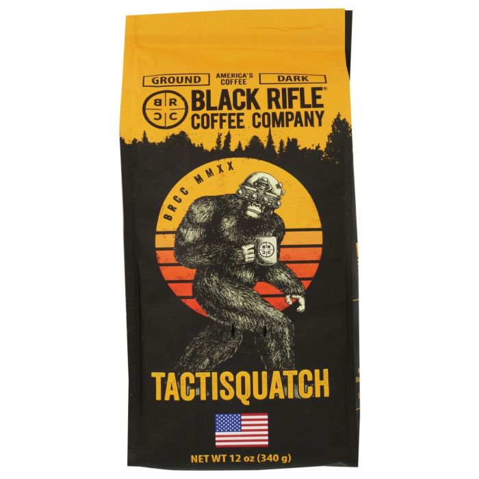 BLACK RIFLE COFFEE: Tactisquatch Ground Dark Coffee, 12 oz