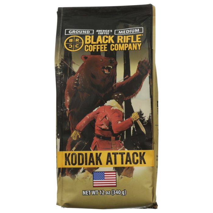BLACK RIFLE COFFEE: Kodiak Attack Ground Coffee, 12 oz