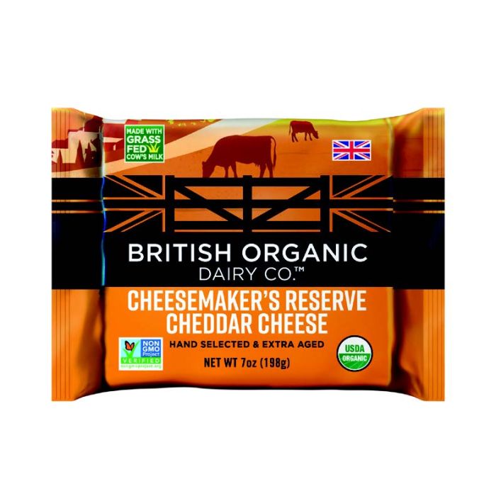 BRITISH ORGANIC: Cheesemaker Reserve Organic Cheddar Cheese, 7 oz