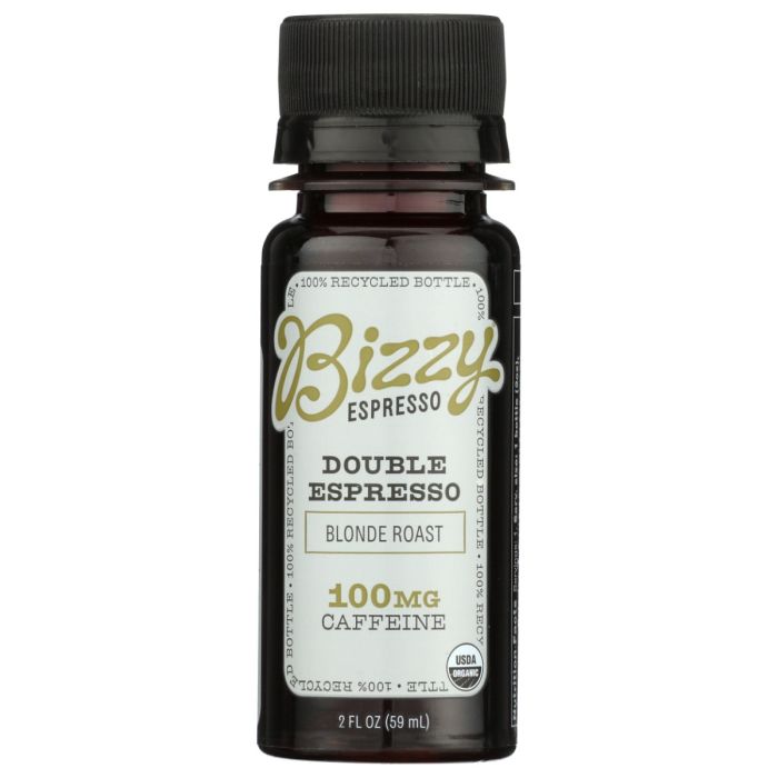BIZZY COFFEE: Double Espresso Blonde Roast Shot, 2 fo