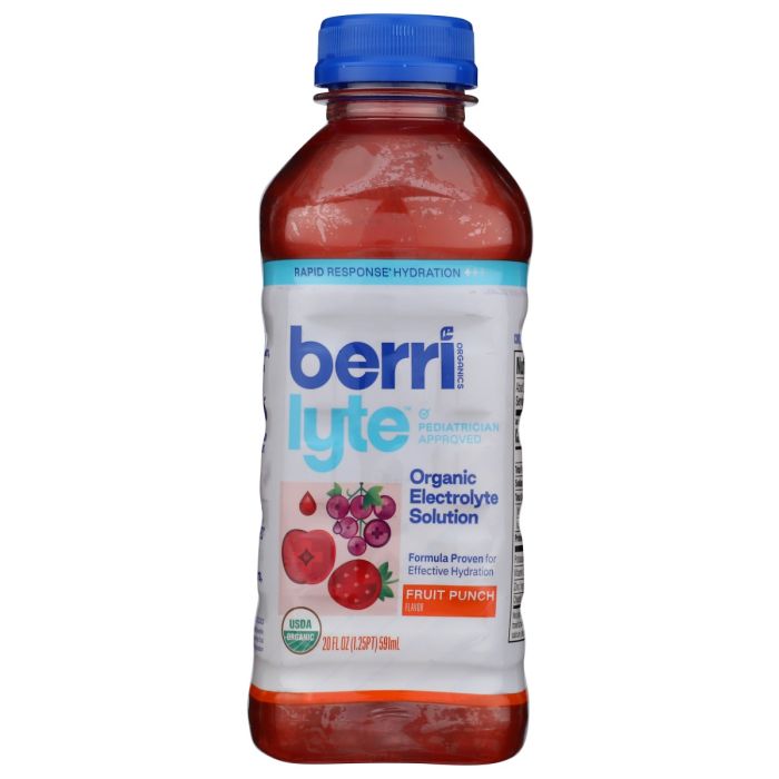 BERRI LYTE: Fruit Punch Organic Electrolyte Solution, 20 fo