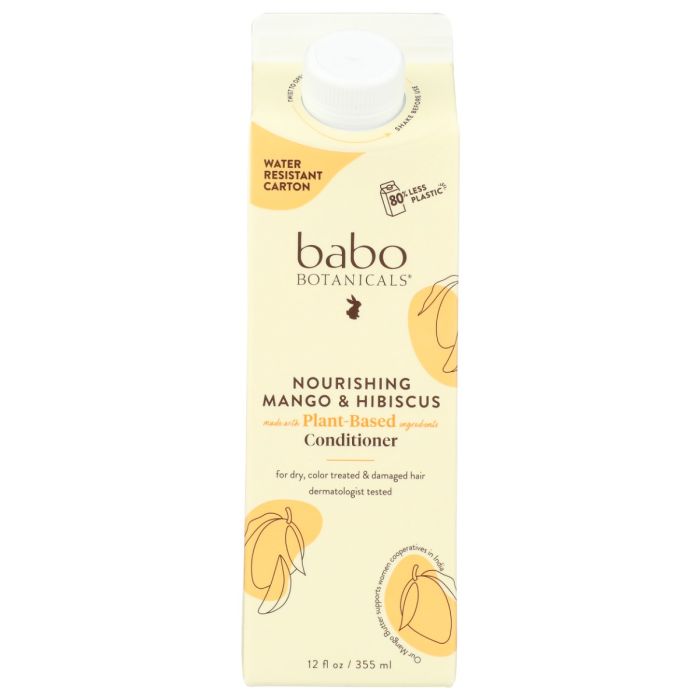 BABOBOTANI: Nourishing Mango Hibiscus Conditioner, 12 fo