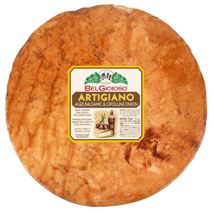 BELGIOIOSO: Balsamic and Cipolline Onion Cheese, 11 lb