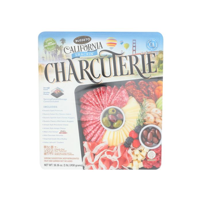 BUSSETO: California Snackin Charcuterie, 16.16 oz