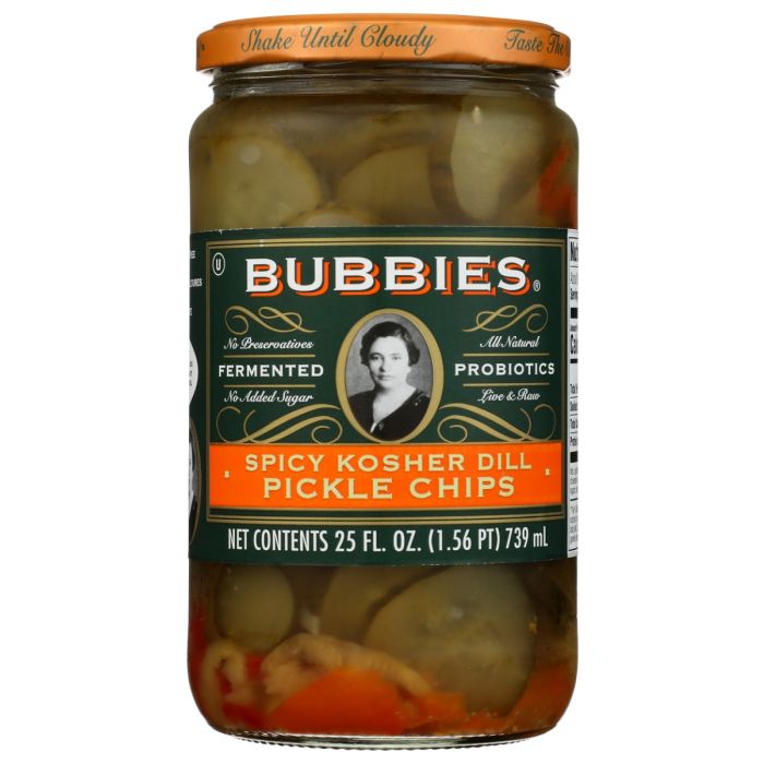 BUBBIES: Spicy Kosher Dill Pickles, 25 fo
