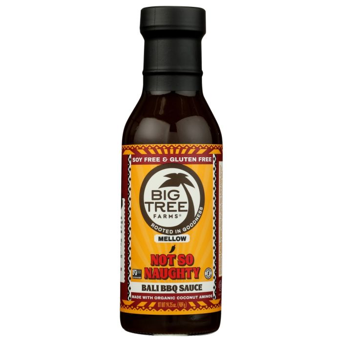 BIG TREE FARMS: Mellow Not So Naughty Bbq Sauce, 14.25 oz