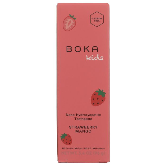 BOKA: Strawberry Mango Kids Toothpaste, 3.4 oz