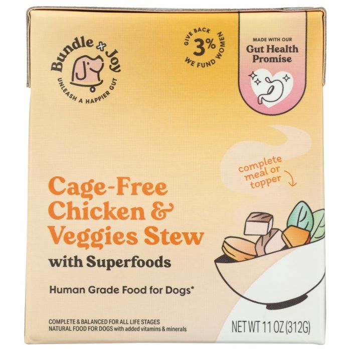 BUNDLE X JOY: Cage Free Chicken and Veggies Superfood Stew, 11 oz