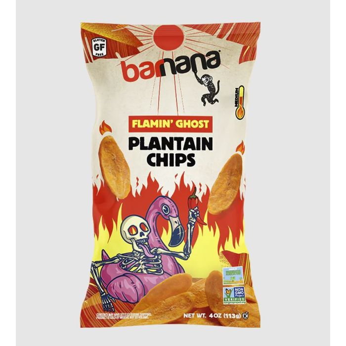 BARNANA: Flamin Ghost Plantain Chip, 4 oz