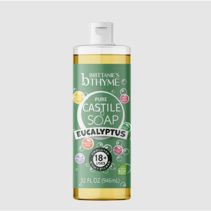 BRITTANIES THYME: Eucalyptus Pure Castille Soap, 32 fo