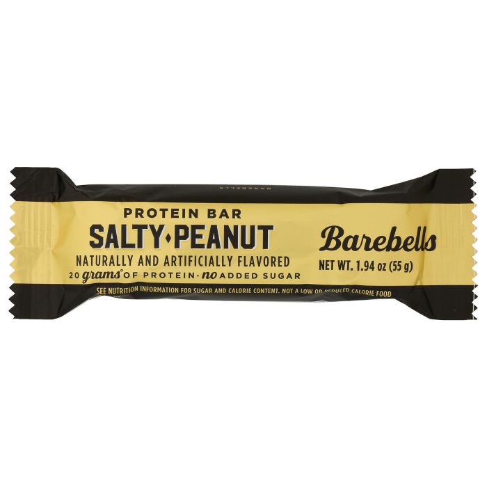 BAREBELLS: Salty Peanut Protein Bar, 55 gm