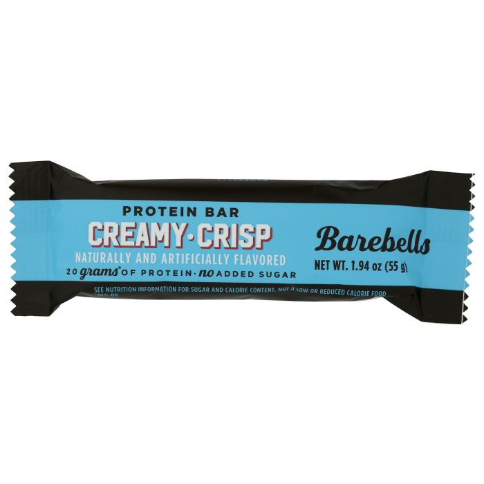 BAREBELLS: Creamy Crisp Protein Bar, 55 gm