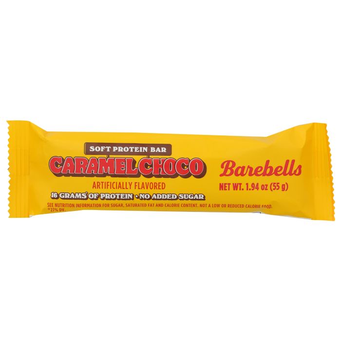 BAREBELLS: Caramel Choco Soft Protein Bar, 1.94 oz