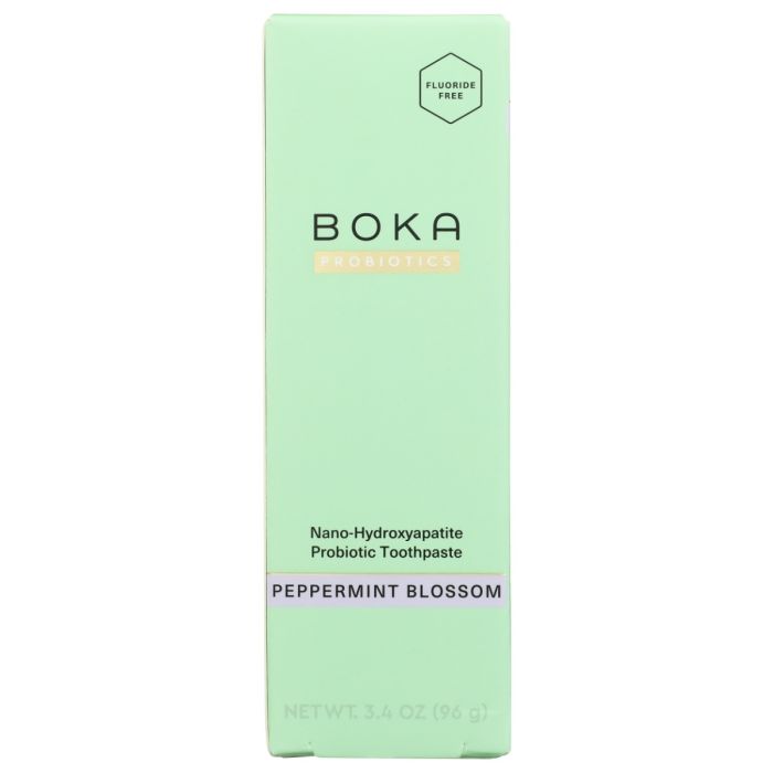 BOKA: Peppermint Blossom Probiotic Nanohydroxyapatite Toothpaste, 3.4 oz