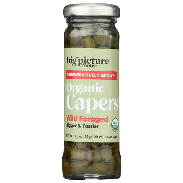 BIG PICTURE FOODS: Organic Wild Foraged Capers, 3.5 oz