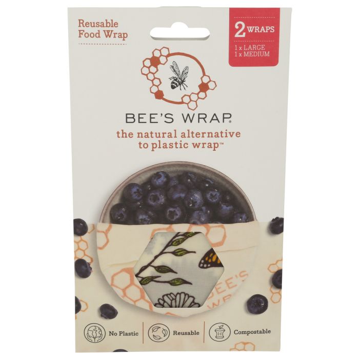 BEES WRAP: Meadow Magic Food Wrap 2 Count, 1 ea
