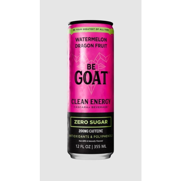BEGOAT: Watermelon Dragonfruit Clean Energy Beverage, 12 fo
