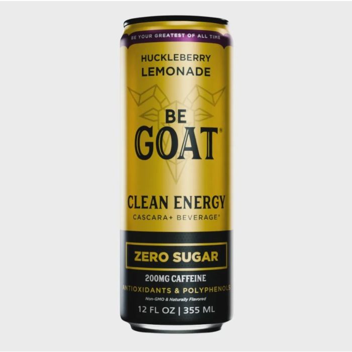 BEGOAT: Huckleberry Lemonade Clean Energy Beverage, 12 fo