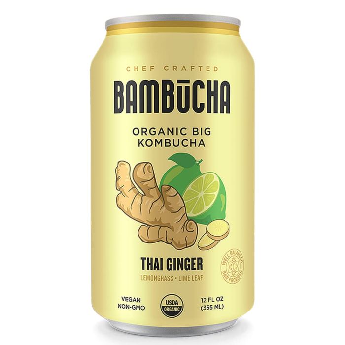 BAMBUCHA KOMBUCHA: Thai Ginger Kombucha, 12 fo