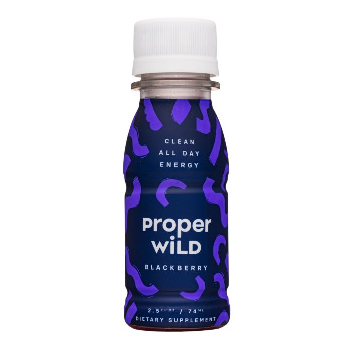PROPER WILD: Clean All Day Energy Shots Blackberry, 2.5 fo