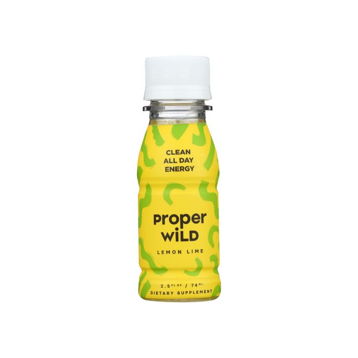 PROPER WILD: Clean All Day Energy Shots Lemon Lime, 2.5 fo