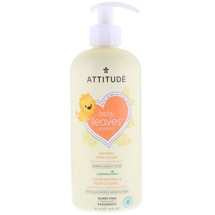 ATTITUDE: Baby Leaves Lotion Pear Nectar, 16 fo