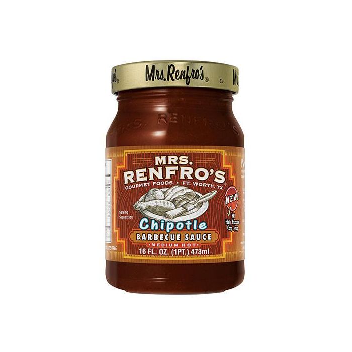 MRS RENFRO: Chipotle BBQ Sauce, 16 oz