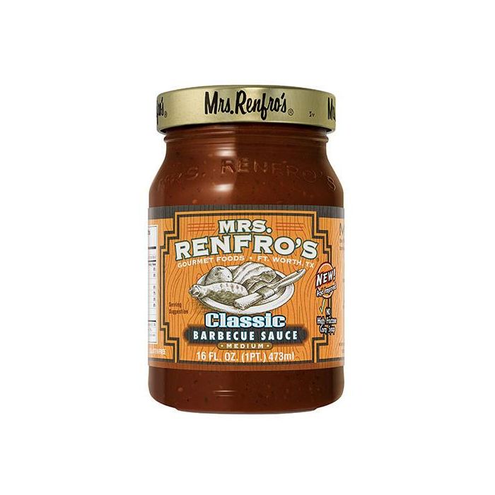 MRS RENFRO: Classic Barbecue Sauce, 16 oz