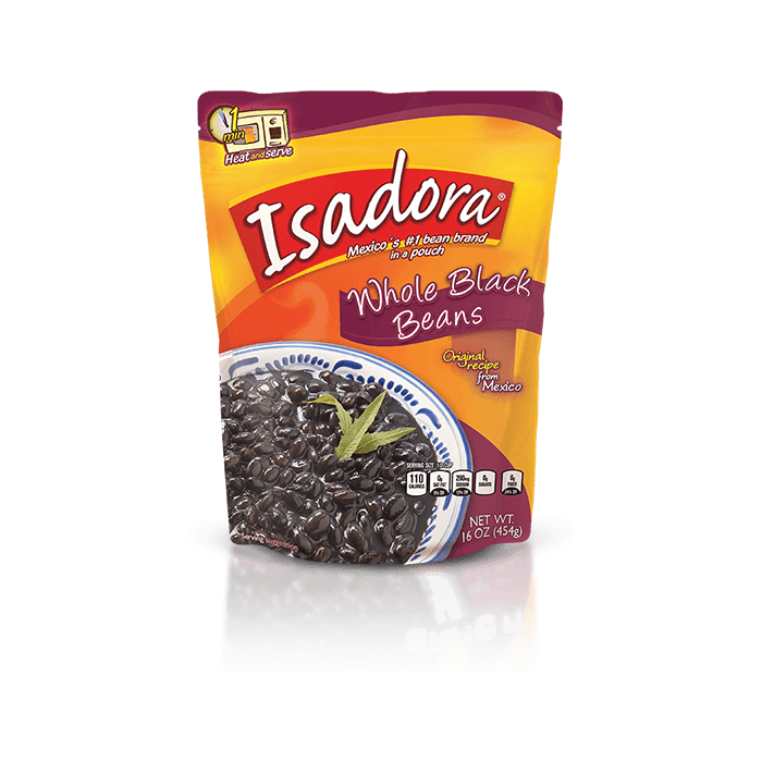 ISADORA: Whole Black Beans, 16 oz