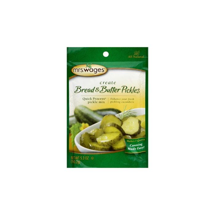 MRS WAGES: Bread & Butter Pickles Mix, 5.3 oz