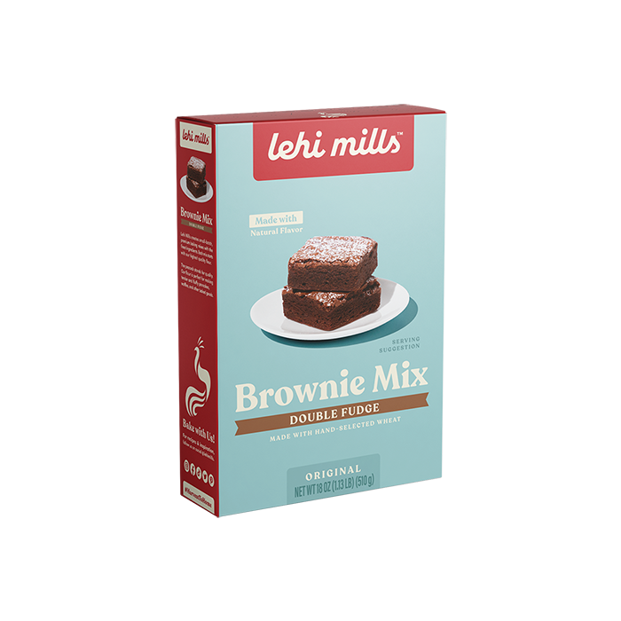 LEHI MILLS: Brownie Double Fudge Mix, 18 oz