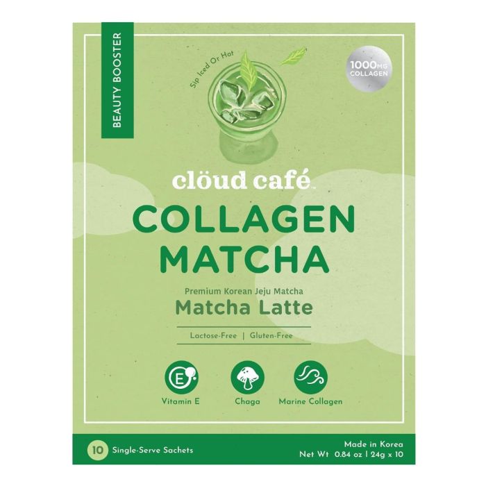 CLOUD CAFE: Collagen Matcha Latte, 0.84 oz