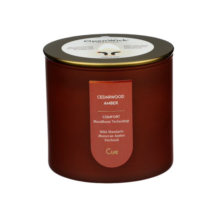 CUE: Cedarwood Amber Candle, 14 oz