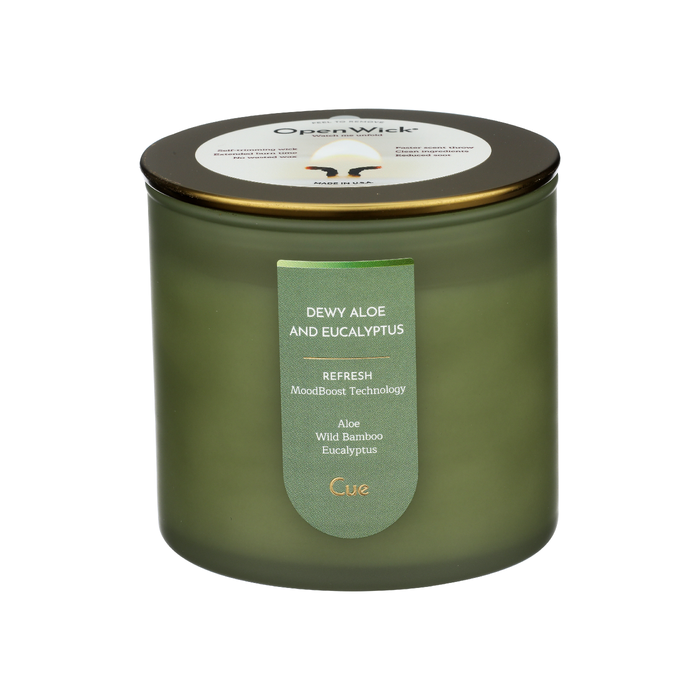 CUE: Aloe and Eucalyptus Candle, 14 oz