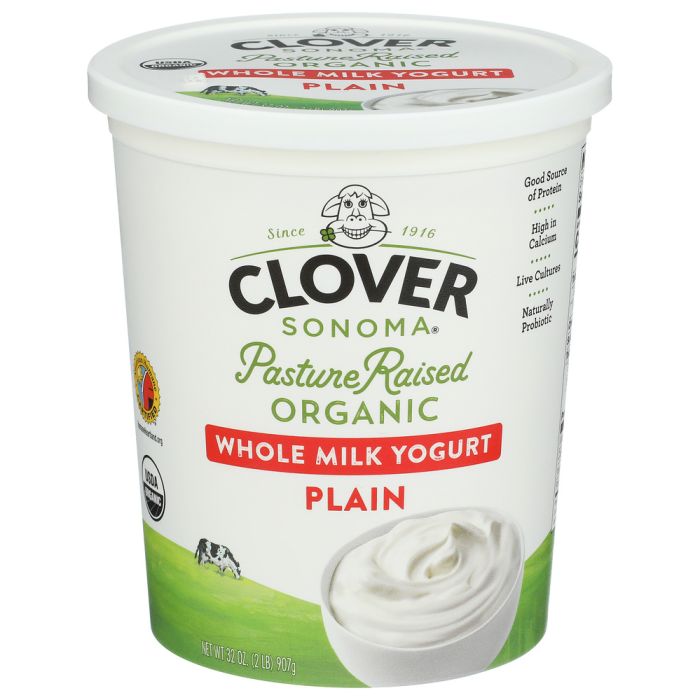 CLOVER SONOMA: Organic Whole Milk Plain Yogurt, 32 oz